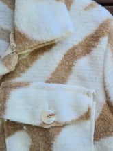 Load image into Gallery viewer, Camel White Short Zebra Print Shacket Best-selling Be Unique Fashion Boutique
