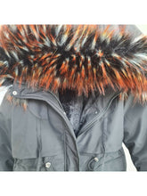 Load image into Gallery viewer, Faux Fur Lined Black Parka With faux Fur Hood Clearance Be Unique Fashion Boutique
