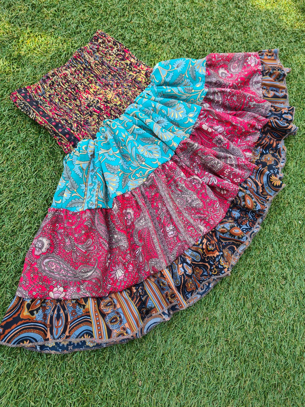 Patchwork Gypsy Rara Skirt (#17)