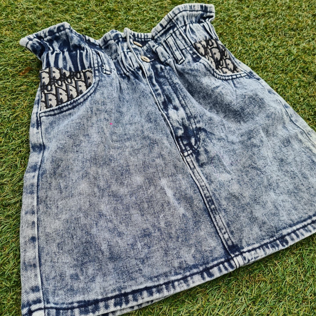 Denim Inspired Skirt