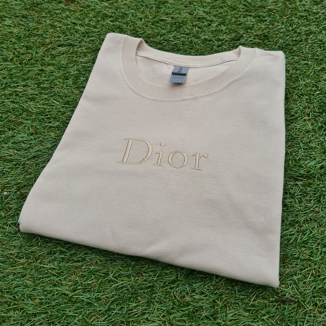 Embroidered Stone logo T shirt