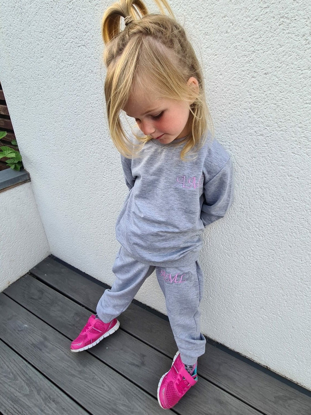 Kids Sequin Angel Wing Grey Tracksuit Best-selling Be Unique Fashion Boutique