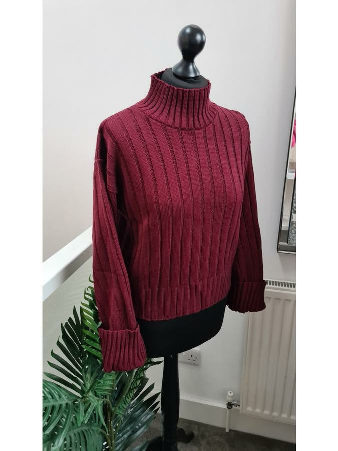 Olivia and Kady Turtle Neck Knitted Jumper