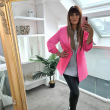 Load image into Gallery viewer, Pink Longline Jacket - Be Unique Fashion Boutique
