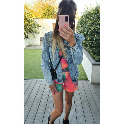 Vest & Short Tie Dye Set - Be Unique Fashion Boutique